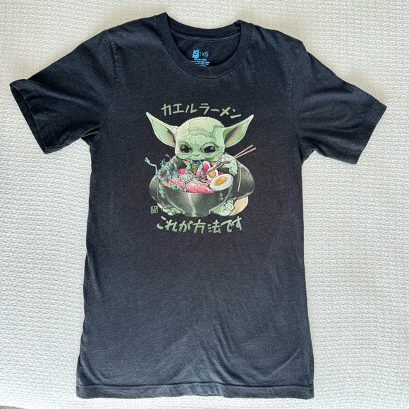 Koioki The Mandalorian Grogu frog ramen graphic t-shirt, unisex XS - Picture 5 of 5
